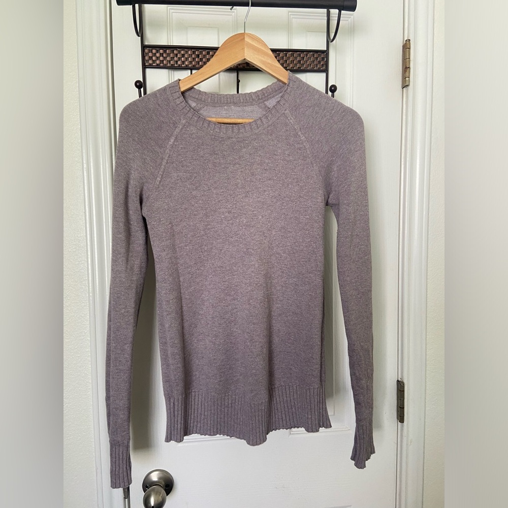 Lululemon Still Lotus Lilac Tight-knit Sweater - Lilac Medium